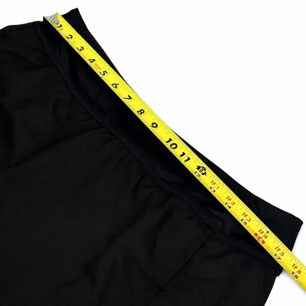 Nike Women’s Swim Skort Black Size L Athletic Swim Skirt Built-In Brief NWT